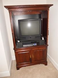 Mahogany entertainment center--easily transformed into an armoire