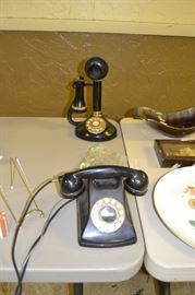 Vintage telephones.