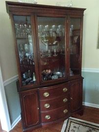 Mahogany China Closet - 42"W X 18"D X 70"H