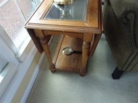 Drop Leaf End Table - 40" X 27" X 24" with  two 12" leaves