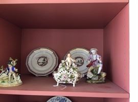Meissen figurines and Nymphenberg Porcelain