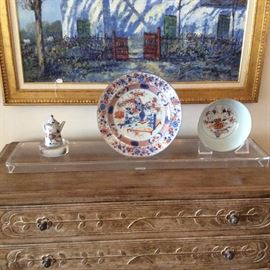 Michele Cascella with Chinese Imari Kang Hsi 