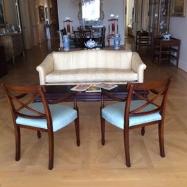 Pair of French Chairs etc