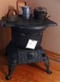 Small sized cast iron stove (not installed into home).