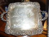 Victorian calling card tray