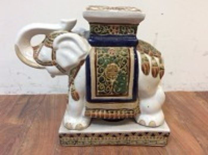 Ceramic Elephant Stand $5