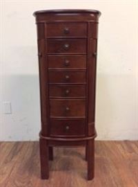 Walnut Jewelry Armoire $2