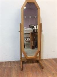 Wood Standing Mirror $4