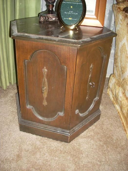 One of pair of end tables