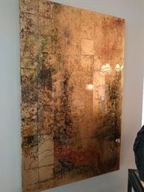 One of three pieces of art by a local Atlanta artist.