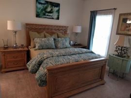 Nice wooden bedroom suite by American Signatures