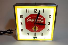 1942 Coca-Cola neon clock, fully restored - it ain't cheap. ;-)
