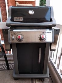 Close-up of the Weber "Spirit" grill