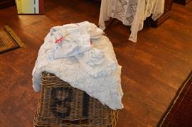 large crochet bedspread or tablecloth