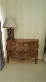 Custom Crackleware Painted Commode by Calmode