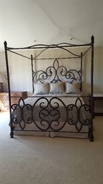 Iron Canopy Bed - California King - by Bernhardt