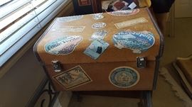 Cute reproduction travel trunk, small