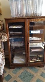 Glass front paper organizer