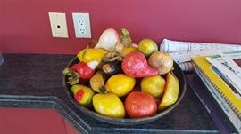 Paper Mache fruit 