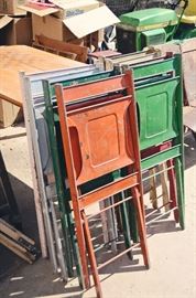 Maple City Stamping Co. Colorful Metal Folding Chairs