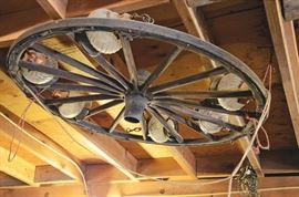 Wagon Wheel Chandelier
