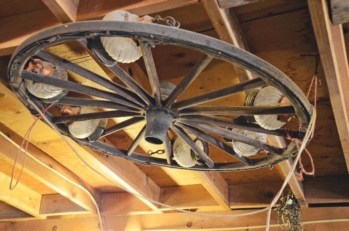 Wagon Wheel Chandelier