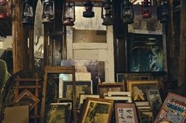 Vintage Doors, Lanterns, Framed Prints, Architectural Window Frames