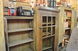 Gumball Machine, Shelving, Primitive Dentist's Medicine Cabinet