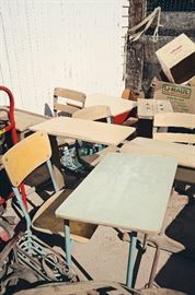 Vintage Student Desks