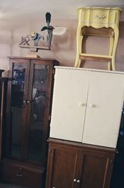 Gun Cabinet, Vintage Cabinets, End Table