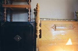 Chinese Style Cabinet, End Tables, Headboard