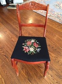 Needlepoint Chair.
