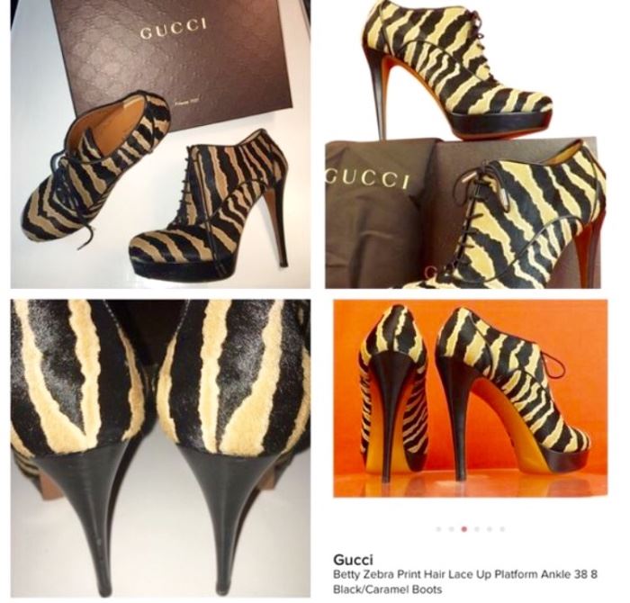 Gucci Shoes Booties, with Box Ladies Euro Size 37 (US 7- 7.5)