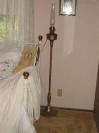 Antique piano floor lamp