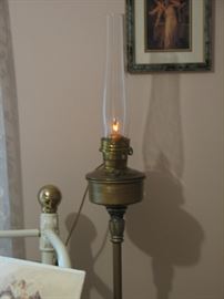 Antique piano floor lamp