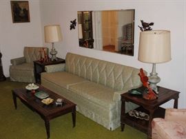 Mid Century Sofa & Matching Chair