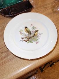 Set of 4 JKW Western Germany Bird Plates