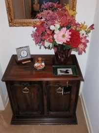 Vintage Lane Solid Wood Record Cabinet