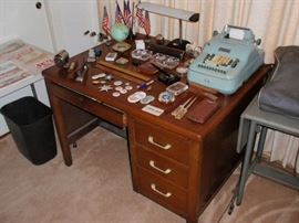 Solid wood vintage desk