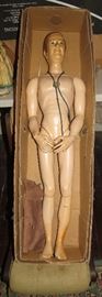 Very large 3 foot tall Jointed Vintage John Wayne Doll