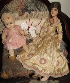 Just a couple Antique Dolls of the Very Many pictures coming