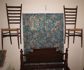 A sweet pair of ladderback chairs