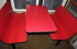 Awesome very heavy duty Formica Top Dining Booth.