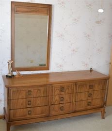 MidCentury Modern Dresser with mirror