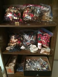 Craft Supplies and Big craft beads by the Bags Full.