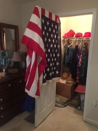 Large American Flag.  More hats, new rugs, etc.