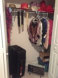 Sequined tops, Luggage, heater, etc.