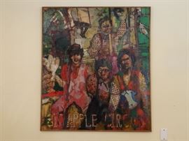 Patricia Nix Original, "Big Apple Circus"  Painting,    36" x 36" Approx.