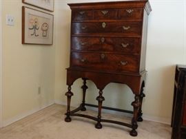 Ca 1690,  William & Mary Chest on Stand