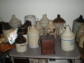 coffee grinder sold, some jugs sold